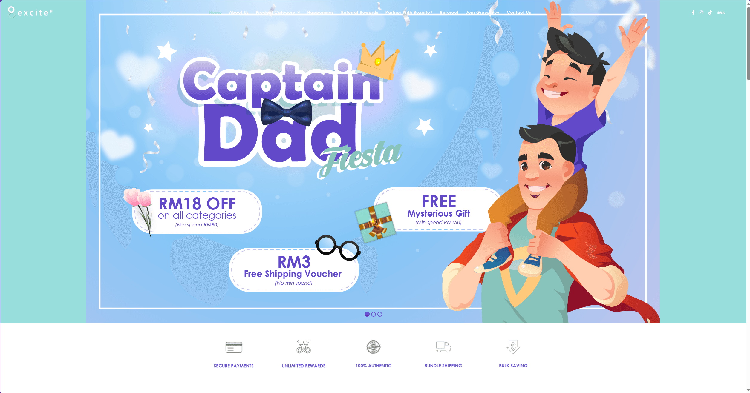 8excite - Ecommerce and Points Application